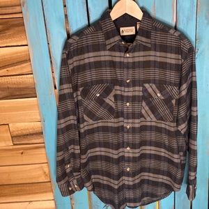 Northwest Territory acrylic plaid flannel size medium gray blue red
